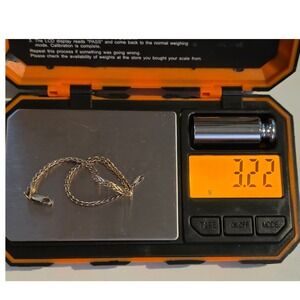 Italy 925 Sterling Silver Gold Vermeil Wheat Chain Bracelet 7" 3.2g Minimalist‎